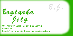 boglarka jilg business card